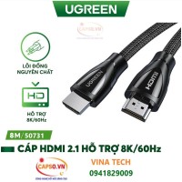 Cáp HDMI 2.1 dài 2M chuẩn 8K@60MHz Ugreen 80403